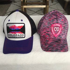 Two Colorado Womens Baseball Hats